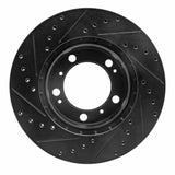 R1 Concepts 97-04 Porsche Boxster Front Right Drilled & Slotted Black Brake Rotor by R1 Concepts RNC-633-02028R