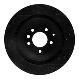 R1 Concepts 05-18 Porsche Cayenne Rear Left Drilled & Slotted Black Brake Rotor by R1 Concepts RNC-633-02089L