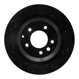 R1 Concepts 05-18 Porsche Cayenne Rear Right Drilled & Slotted Black Brake Rotor by R1 Concepts RNC-633-02089R