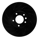 R1 Concepts 08-09 Porsche Cayenne Front Left Drilled & Slotted Black Brake Rotor by R1 Concepts RNC-633-02092L