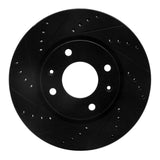 R1 Concepts 02-06 Hyundai Sonata Front Left Drilled & Slotted Black Brake Rotor by R1 Concepts RNC-633-03000L