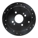 R1 Concepts 06-12 Dodge Attitude (Mexico) Rear Right Drilled & Slotted Black Brake Rotor by R1 Concepts RNC-633-03002R