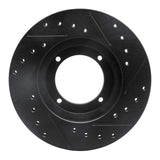 R1 Concepts 87-99 Hyundai Scoupe Front Left Drilled & Slotted Black Brake Rotor by R1 Concepts RNC-633-03005L