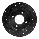 R1 Concepts 97-06 Hyundai Tiburon Rear Right Drilled & Slotted Black Brake Rotor by R1 Concepts RNC-633-03010R