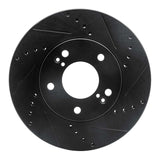 R1 Concepts 01-03 Hyundai XG350 Front Right Drilled & Slotted Black Brake Rotor by R1 Concepts RNC-633-03013R