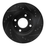 R1 Concepts 03-06 Dodge Verna (Mexico) Front Left Drilled & Slotted Black Brake Rotor by R1 Concepts RNC-633-03018L