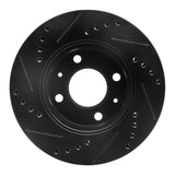 R1 Concepts 03-06 Dodge Verna (Mexico) Front Right Drilled & Slotted Black Brake Rotor by R1 Concepts RNC-633-03018R