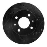 R1 Concepts 03-06 Dodge Verna (Mexico) Front Right Drilled & Slotted Black Brake Rotor by R1 Concepts RNC-633-03018R