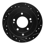 R1 Concepts 06-09 Hyundai Azera Rear Right Drilled & Slotted Black Brake Rotor by R1 Concepts RNC-633-03022R