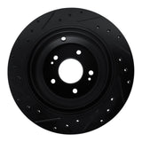 R1 Concepts 09-20 Genesis G80 Rear Right Drilled & Slotted Black Brake Rotor by R1 Concepts RNC-633-03039R