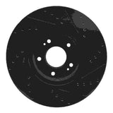 R1 Concepts 07-12 Hyundai Veracruz Front Left Drilled & Slotted Black Brake Rotor by R1 Concepts RNC-633-03047L