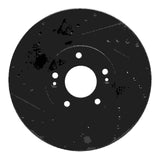 R1 Concepts 07-12 Hyundai Veracruz Front Left Drilled & Slotted Black Brake Rotor by R1 Concepts RNC-633-03047L