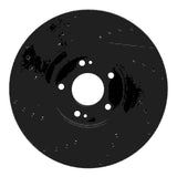 R1 Concepts 07-12 Hyundai Veracruz Front Right Drilled & Slotted Black Brake Rotor by R1 Concepts RNC-633-03047R