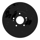 R1 Concepts 07-12 Hyundai Veracruz Front Right Drilled & Slotted Black Brake Rotor by R1 Concepts RNC-633-03047R