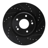 R1 Concepts 15-25 Hyundai Kona Front Right Drilled & Slotted Black Brake Rotor by R1 Concepts RNC-633-03054R