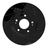 R1 Concepts 17-22 Hyundai Ioniq Front Left Drilled & Slotted Black Brake Rotor by R1 Concepts RNC-633-03055L
