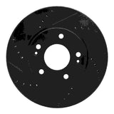 R1 Concepts 17-22 Hyundai Ioniq Front Left Drilled & Slotted Black Brake Rotor by R1 Concepts RNC-633-03055L