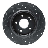R1 Concepts -25 Hyundai Palisade Rear Left Drilled & Slotted Black Brake Rotor by R1 Concepts RNC-633-03060L