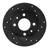 R1 Concepts 66-92 Bertone X-1/9 Rear Right Front Right Drilled & Slotted Black Brake Rotor by R1 Concepts RNC-633-07000R