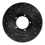 R1 Concepts 74-99 Land Rover Defender 110 Front Right Drilled & Slotted Black Brake Rotor by R1 Concepts RNC-633-11000R