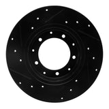R1 Concepts 74-16 Land Rover Defender 90 Rear Right Drilled & Slotted Black Brake Rotor by R1 Concepts RNC-633-11002R