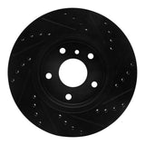 R1 Concepts 94-02 Land Rover Range Rover Front Right Drilled & Slotted Black Brake Rotor by R1 Concepts RNC-633-11003R
