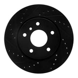 R1 Concepts 94-02 Land Rover Range Rover Front Right Drilled & Slotted Black Brake Rotor by R1 Concepts RNC-633-11003R