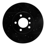 R1 Concepts 02-05 Land Rover Freelander Front Right Drilled & Slotted Black Brake Rotor by R1 Concepts RNC-633-11006R