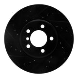 R1 Concepts 03-05 Land Rover Range Rover Front Left Drilled & Slotted Black Brake Rotor by R1 Concepts RNC-633-11007L