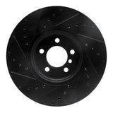 R1 Concepts 03-05 Land Rover Range Rover Front Right Drilled & Slotted Black Brake Rotor by R1 Concepts RNC-633-11007R