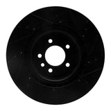 R1 Concepts 06-17 Land Rover Discovery (Latin America) Front Left Drilled & Slotted Black Brake Rotor by R1 Concepts RNC-633-11011L