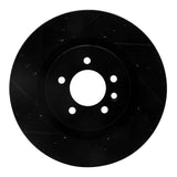 R1 Concepts 06-17 Land Rover Discovery (Latin America) Front Left Drilled & Slotted Black Brake Rotor by R1 Concepts RNC-633-11011L
