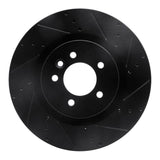 R1 Concepts 06-17 Land Rover Discovery (Latin America) Front Right Drilled & Slotted Black Brake Rotor by R1 Concepts RNC-633-11011R