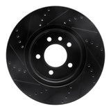 R1 Concepts 05-07 Land Rover LR3 Front Right Drilled & Slotted Black Brake Rotor by R1 Concepts RNC-633-11013R