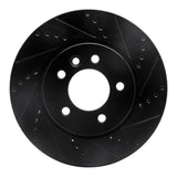 R1 Concepts 05-07 Land Rover LR3 Front Right Drilled & Slotted Black Brake Rotor by R1 Concepts RNC-633-11013R