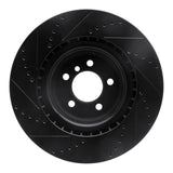 R1 Concepts 06-12 Land Rover Range Rover Front Right Drilled & Slotted Black Brake Rotor by R1 Concepts RNC-633-11014R