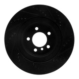 R1 Concepts 06-09 Land Rover Range Rover Front Left Drilled & Slotted Black Brake Rotor by R1 Concepts RNC-633-11015L