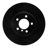 R1 Concepts 06-09 Land Rover Range Rover Front Left Drilled & Slotted Black Brake Rotor by R1 Concepts RNC-633-11015L