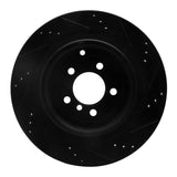 R1 Concepts 06-12 Land Rover Range Rover Rear Left Drilled & Slotted Black Brake Rotor by R1 Concepts RNC-633-11016L