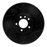 R1 Concepts 2010-2017 Land Rover Range Rover Sport Front Right Drilled & Slotted Black Brake Rotor by R1 Concepts RNC-633-11021R