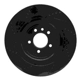 R1 Concepts 2013-2025 Land Rover Defender 110 Rear Right Drilled & Slotted Black Brake Rotor by R1 Concepts RNC-633-11023R