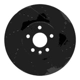 R1 Concepts 15-19 Jaguar E-Pace Front Right Drilled & Slotted Black Brake Rotor by R1 Concepts RNC-633-11025R