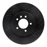 R1 Concepts 14-24 Land Rover Range Rover Sport Rear Right Drilled & Slotted Black Brake Rotor by R1 Concepts RNC-633-11026R