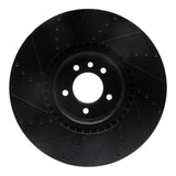 R1 Concepts 18-25 Land Rover Range Rover Front Right Drilled & Slotted Black Brake Rotor by R1 Concepts RNC-633-11029R