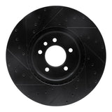 R1 Concepts 18-20 Land Rover Range Rover Sport Front Right Drilled & Slotted Black Brake Rotor by R1 Concepts RNC-633-11030R