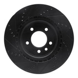 R1 Concepts 18-20 Land Rover Range Rover Sport Rear Right Drilled & Slotted Black Brake Rotor by R1 Concepts RNC-633-11031R