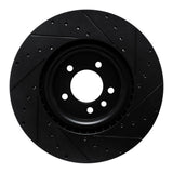 R1 Concepts 18-24 Land Rover Discovery Front Left Drilled & Slotted Black Brake Rotor by R1 Concepts RNC-633-11032L