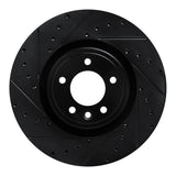 R1 Concepts 18-24 Land Rover Discovery Front Left Drilled & Slotted Black Brake Rotor by R1 Concepts RNC-633-11032L