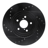 R1 Concepts 90-16 Saab 9-2X Front Right Drilled & Slotted Black Brake Rotor by R1 Concepts RNC-633-13009R