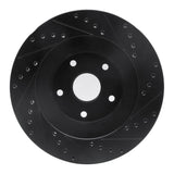 R1 Concepts 92-97 Subaru SVX Front Left Drilled & Slotted Black Brake Rotor by R1 Concepts RNC-633-13011L
